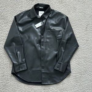 Abercrombie Oversized Leather Shirt